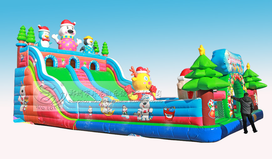 圣誕熊大滑梯