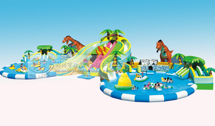 恐龍嬉水主題滑梯