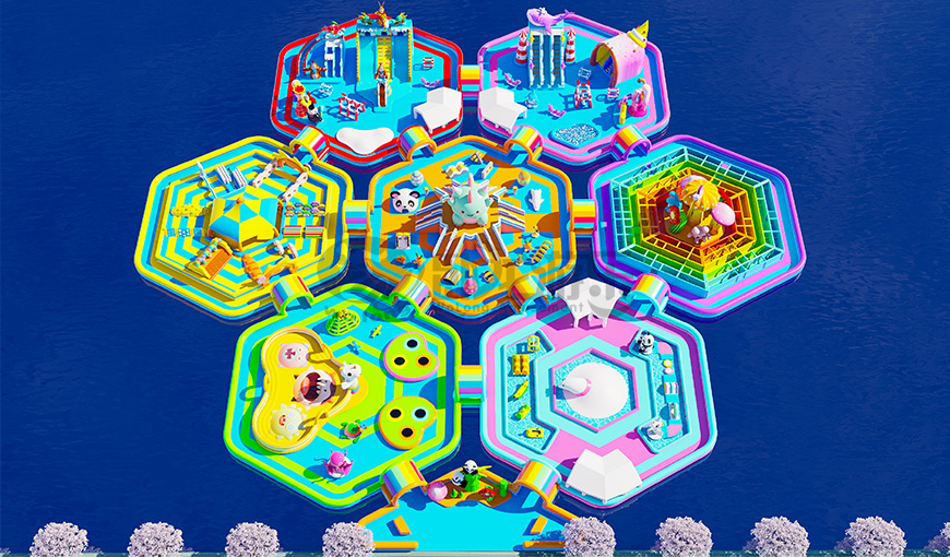 組合式模塊化水上漂浮樂(lè)園 組合式模塊化水上漂浮樂(lè)園